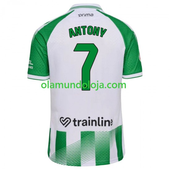 Camisola Real Betis Antony 7 Homem Equipamento Primeiro 2026-2027 Manga Curta